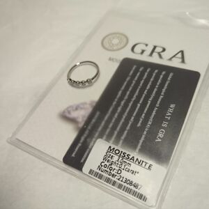 Bezel-set Moissanite Ring